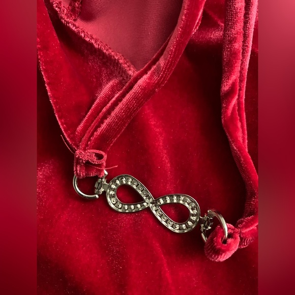 Velvet Corset Mini Wrap Dress - Picture 16 of 16